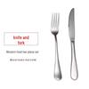 Ningzhao Edelstahl Steakmesser & Gabel Set