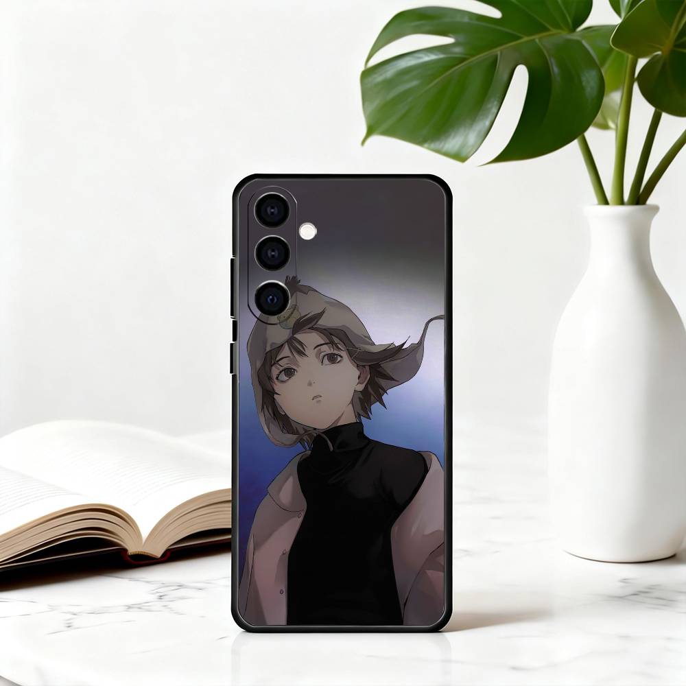 S-Serial L-Lain E-Experiments-SEL Phone Case Black Silicone Soft For Samsung Galaxy A73,A72,A71,A70,A53,A52,A51