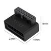 1/2/3/5PCS USB 3.0 19P 20P 90 Degree Computer Motherboard Header Adapter Plug-in Converter PC Desktop Mainboard Connector Plugs