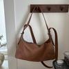 Trendy Design Luxury Suede Leather Retro Soft Leather Girl Motorcycle Underarm Bag Faionable Casual Hobo Bag