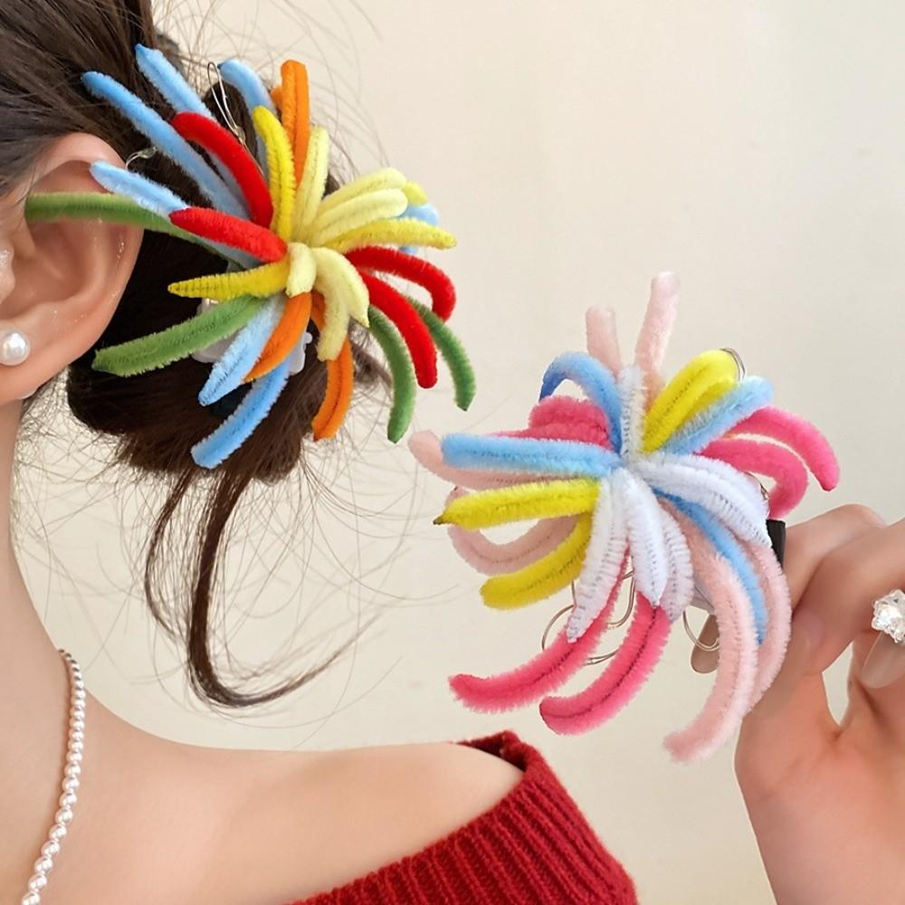 Twist Bar LED Glow Hairpin LED Glow Photographic Headwear New Year Hairpin Light Up Colorful Glow Duckbill Clips