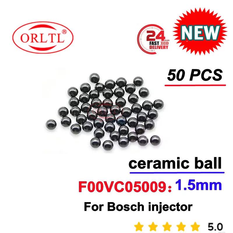 50PCS F00VC05001 1.34mm Diesel Injector Repair Kits Steel Ball F00VC05008 Ceramic Ball F00VC05009 1.5mm for Bosch Sprayer Nozzle