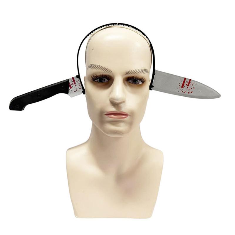 Petrecere Halloween Benzi de Păr Horror Cuțit Fals Topor Satâr Foarfece Bentițe Prin Cap Înfricoșător Costum Mascaradă Recuzită Photobooth