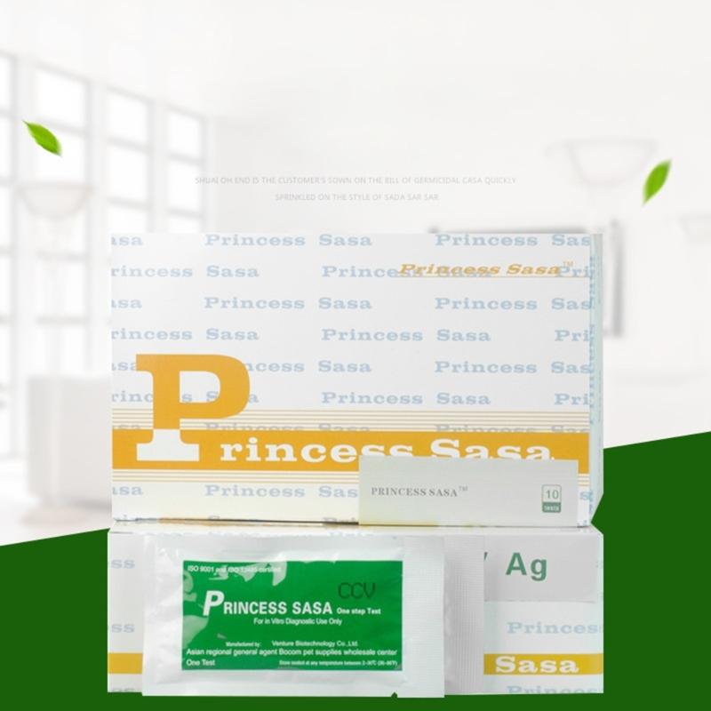 Kituri de Testare pentru Câini Pisici Pahar de Unică Folosință și Sticlă cu Diluant pentru Colectarea Urinei Fecale Detectarea CPV-CDV-FPV-TOXO-CCV