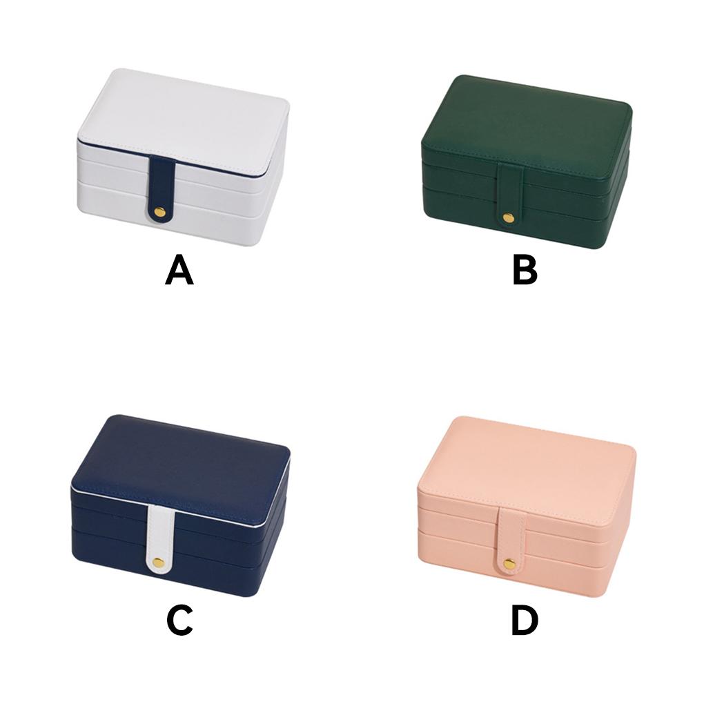 Multi-layers Jewelry Box Earrings Necklace Storage High-Capacity Case Gift Packaging Holder Travel Organizer Lady