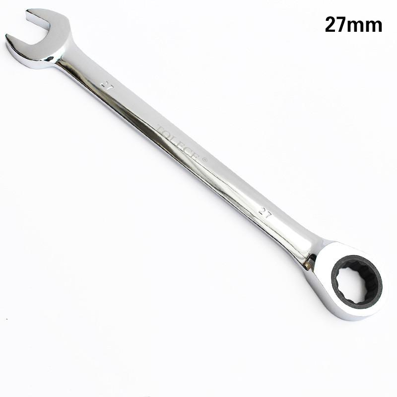 Ratchet Combination Wrench Set Fine Tooth Gear Ring Torque and Socket Wrench Set Nut Tools for Repair Open End Wrench