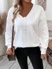 2025 Autumn/Winter Women's Casual Solid Color Loose Warm Long Sleeve T-shirt