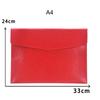A6 A4 Leather File Folder Data Package Document Bag Card Holder Fashion Briefcase Contract Bill File Bag School Office Supplies