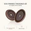 4Pcs Reusable Silicone Lids Coffee Silicone Cover Lids Refilled Capsules for Coffee Lids Capsules Replacement