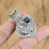 925 Sterling Silver Radiant Black Tourmaline Rough Stone Birthday New Pendant