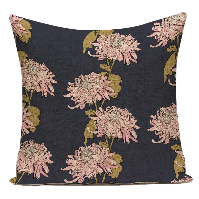 Vintage Floral Bee Decorative Cushion Covers Nordic Home Decor Sofa Chair Living Room Cushions Custom Throw Pillow Covers