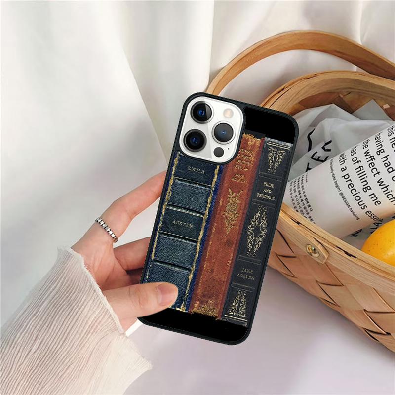 Cover Book Jane Austen Phone Case For iPhone 17 Air 16 15 14 11 12 13 Pro  MAX Plus coque Cover Shell