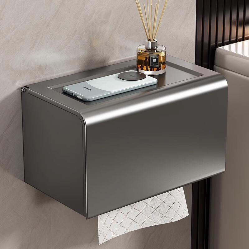 Wall-Mounted Space Aluminum Toilet Paper Holder