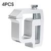 4pcs Set Truck Retaining Clamps Alloy Steel Truck Cap Topper Campers Mounting Clips 2in Throat Depth Accessory