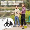 Fishing line scissors, braided fishing line scissors, stainless steel braided fishing line scissors, retractable lanyard, salt w
