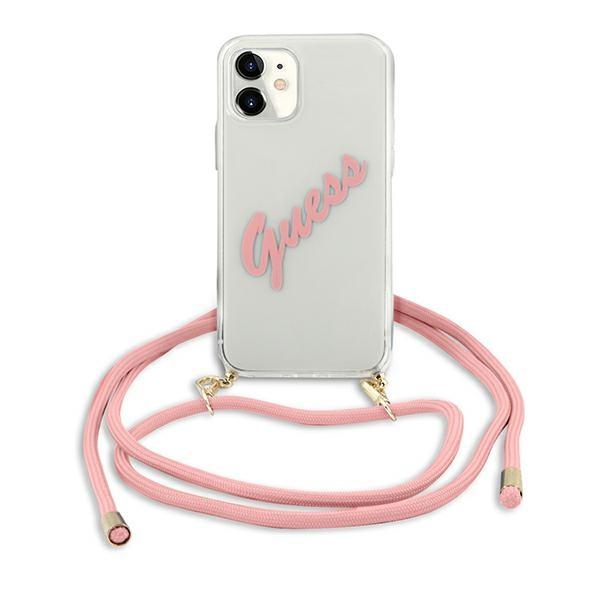 Guess Guhcp12Scrtvspi Iphone 12 Mini 5,4 Różowy/Pink Hardcase Script Vintage
