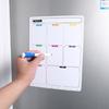 Erasable Refrigerator Planner with Slip Resistant Magnets And Clear Layout Magnetic Calendar Whiteboard For Households