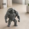 Desktop Muscle Sculpture 3D Printed Turtle Figurine, Muscular Statue, Funny Animal Ornament Inspirational Gym Decor for Fitness Enthusiasts, Creative