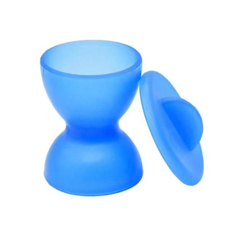 Dental Silicone Double-Head Mixing Bowl Cup Mixing Bowls With Lid Non-Stick Coagulating Cups Dentist Lab Impression Tool