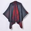 New Bawang Tea Ji Shawl Ladies Travel Photo Shawl Retro Thickened Jacquard Split Shawl