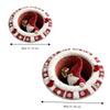 Non-Slip Round Vortex Carpet Santa Claus Christmas Doormat 3D Illusion Rug  Christmas