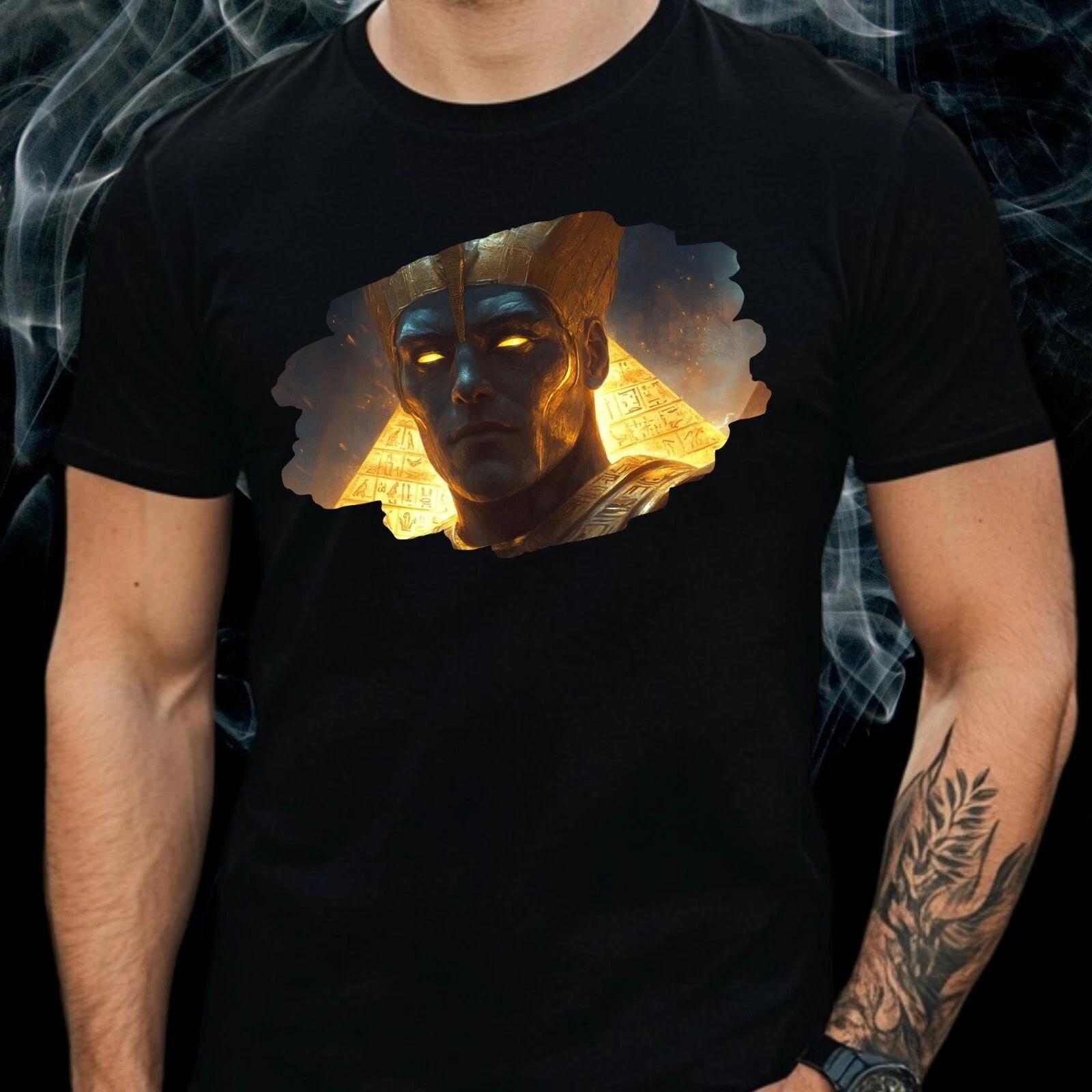 T-Shirt Herren Majestätischer Pharao Motiv Baumwolle Größe S bis 5XL S