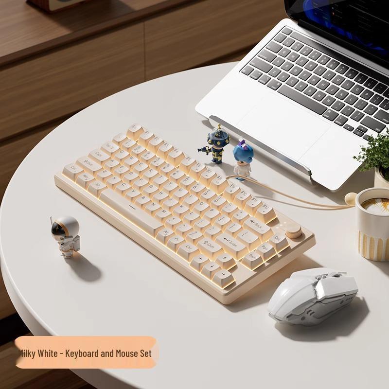 Ultra Silent Wired Gaming Keyboard with Mechanical Feel for E-sports and Office Use