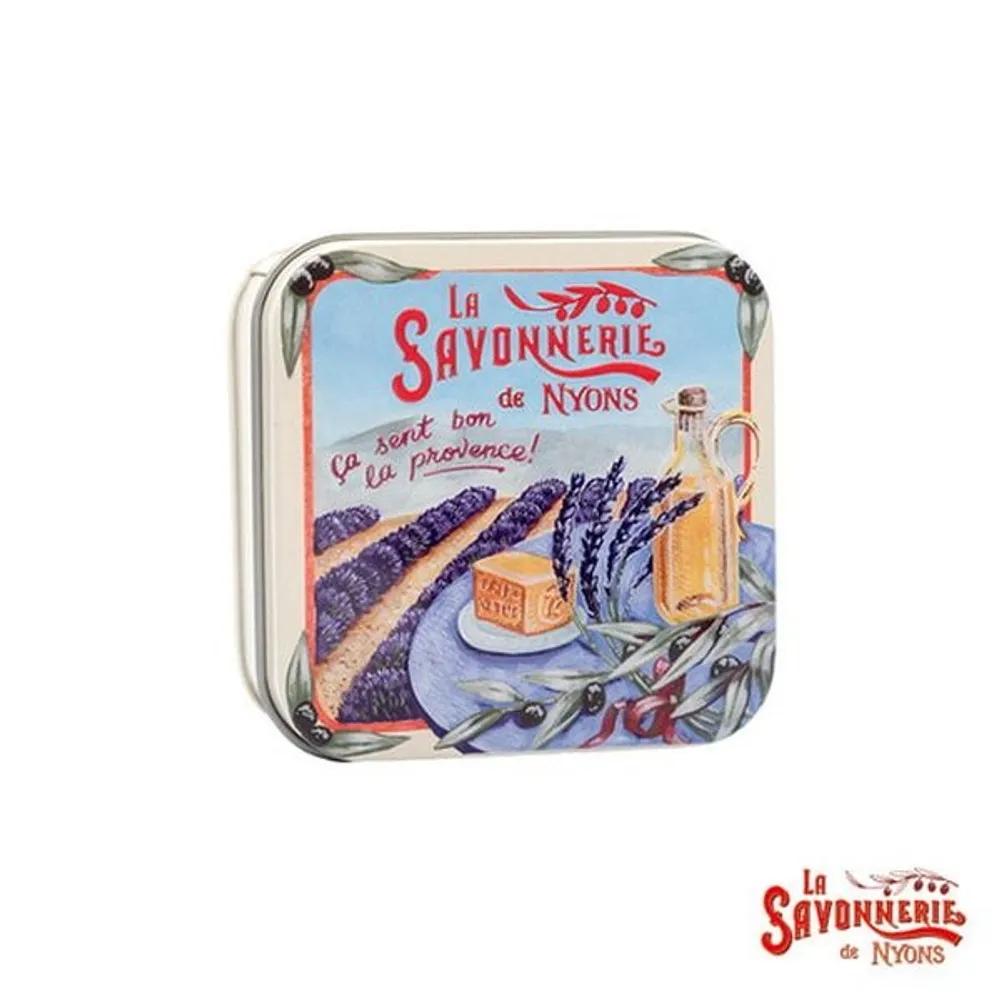 La Savonnerie De Nyon Tin Case Soap 100g Lavender Scent