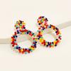 1 Pair Beads Earrings Anniversary Birthday Festival Wedding Engagement Date Fashion Ears Jewelry for Woman Ladies