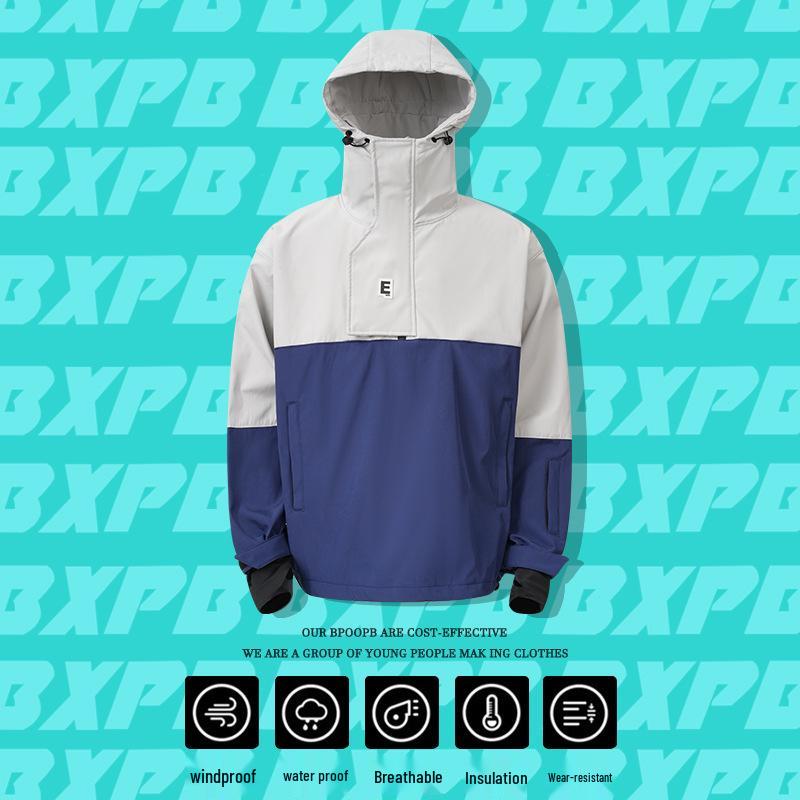 Unisex Ski Suit Set: Waterproof & Warm Hoodie with Ski Pants for Snowboarding