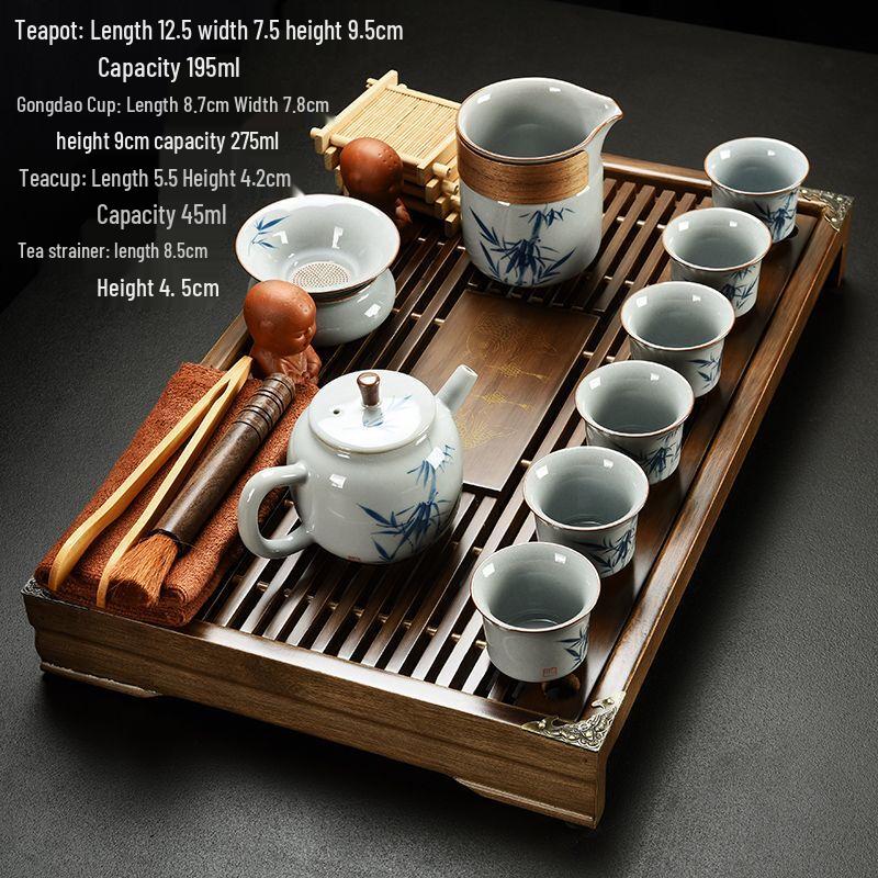 Jiakangming Zisha Ceramic Gongfu Tea Set