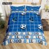 Bedding Set Microfiber Sport Theme Bedspread Cover Soccer Field Duvet Cover  Double or Single  Football Comforter Cover Bedroom