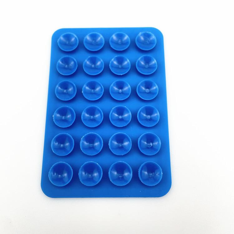 24 Silicone Suction Cups Phone Holder, Multi-Functional Square Phone Pad, Universal Silicone Suction Sticker