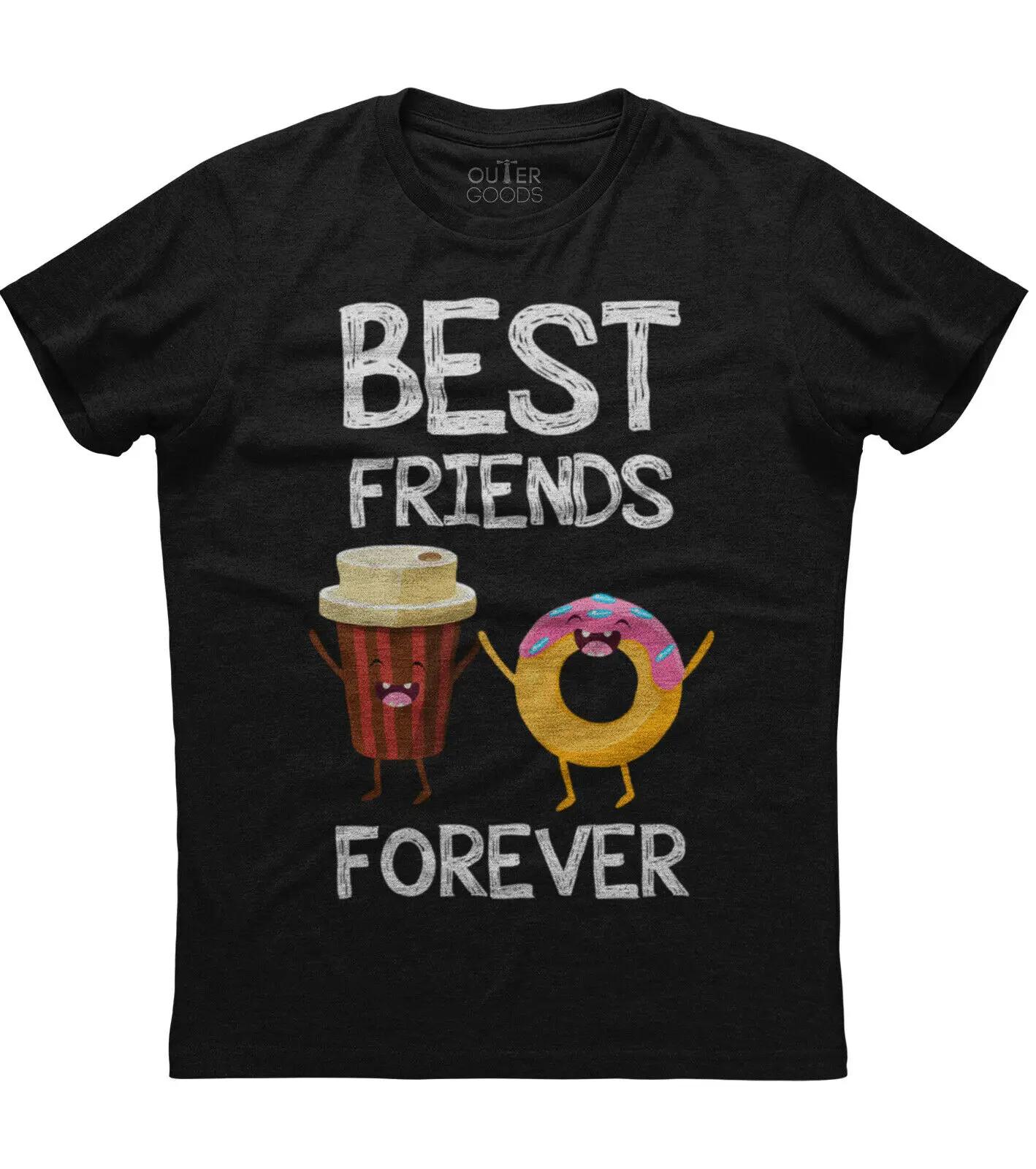 

Best Friends Forever Donut And Coffee Funny Graphic Phrase TShirt Summer Cotton ONeck Short Sleeve Mens T Shirt New S3XL 4XL