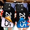 New Year 2025 For OnePlus Nord 3 5 6T 7 Pro 8 12 10T Reno8 Lite 5G 10R Nord N30 Hard Shell Tempered Glass Phone Case Black
