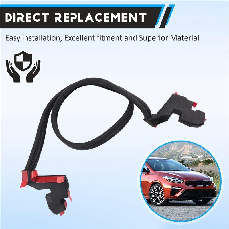 For Kia Forte 2014-2018 86430A7000 Front Hood To Cowl Rubber Weatherstrip Seal Car Replacement Part