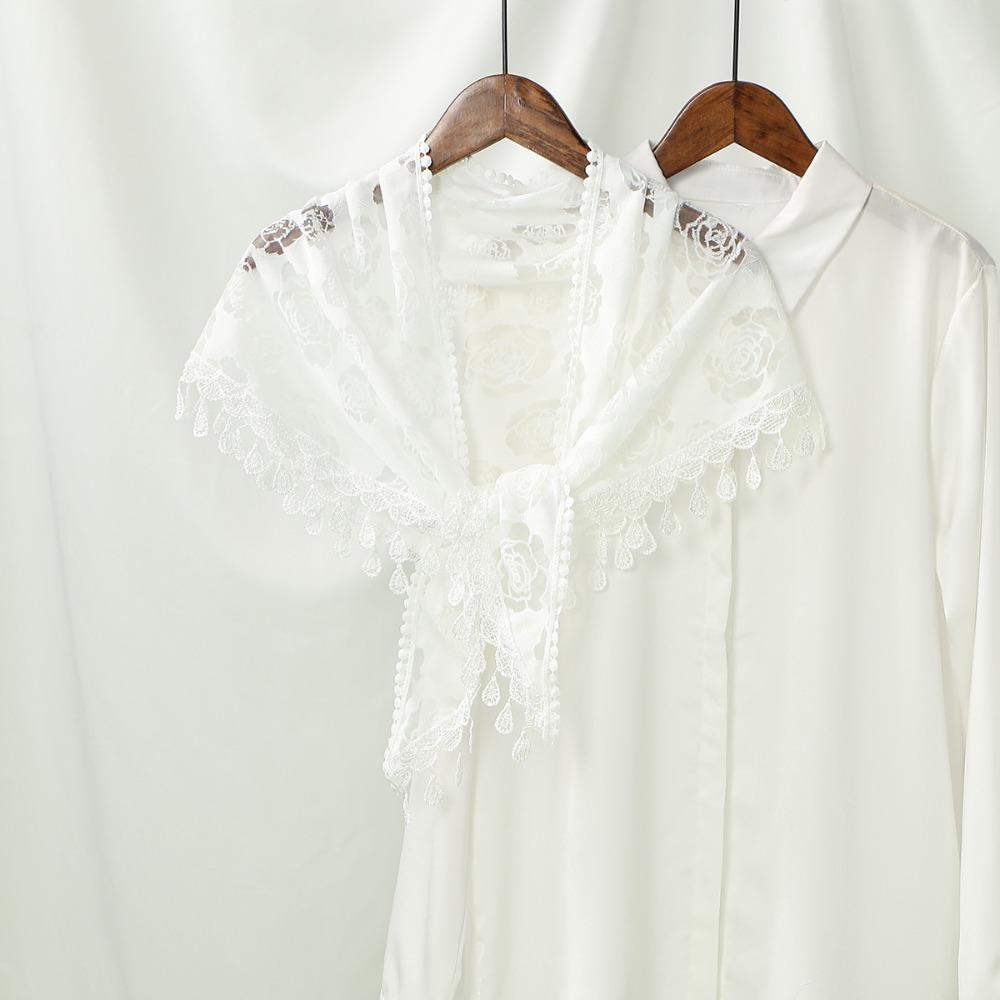 Кейп Кружевной Шарф Вуаль Повязка на Голову Накидка Цветочные Шарфы Универсальный Бедренный Шарф Женские белый