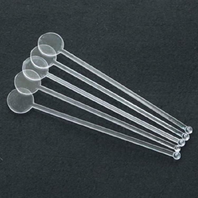 100 Stück Klare Plastik Cocktail Rührstäbchen Runde Spitze Stick für Kaffee und Getränke