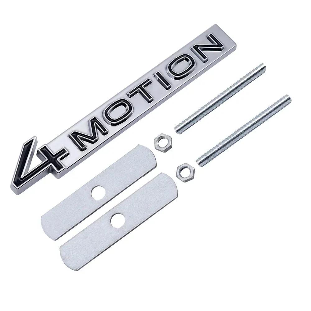 TCFJN1 Metall 4MOTION Logo Auto Frontgrill Emblem für VW Passat Touareg Golf Tiguan Polo CC Auto Karosserie Abzeichen Exterieur Zubehör