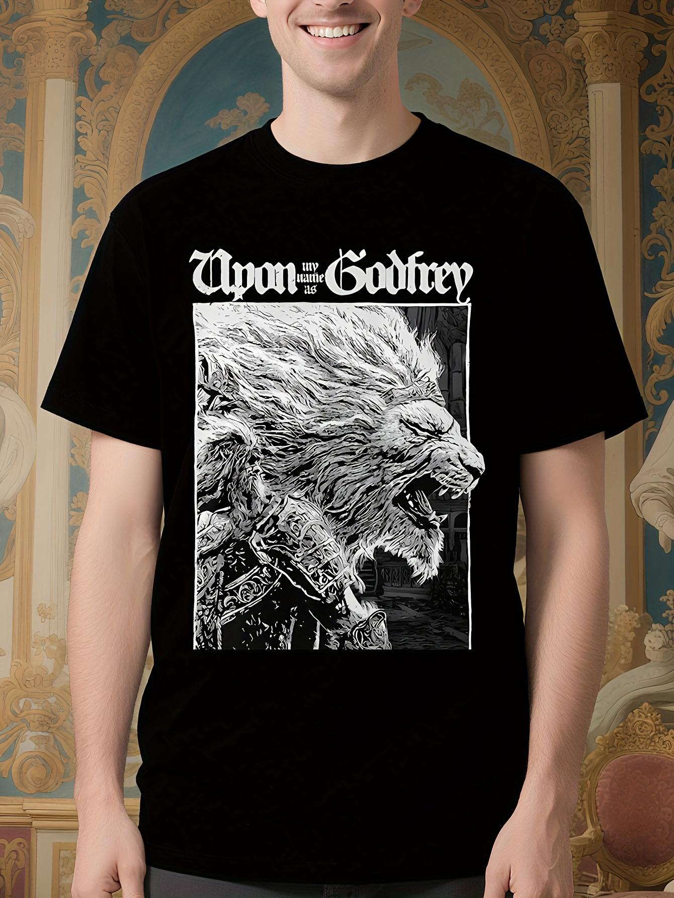 Graphic Cotton Tshirt Godfrey The First Elden Lord Design M