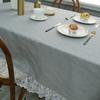 Nordic Simple Linen Tablecloth Household Rectangular Dining Table Cloth Ins Style Coffee Table Cover Table New Lace Cloth
