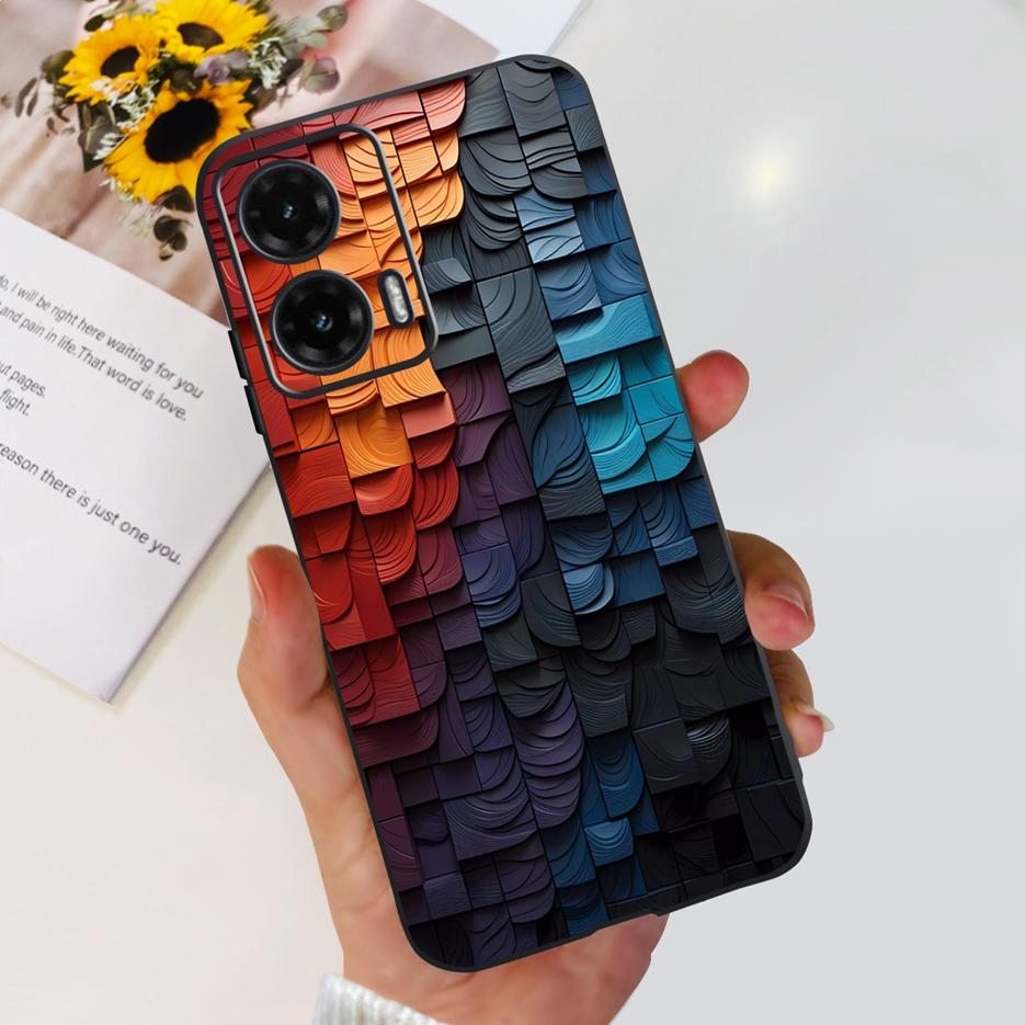 For Motorola Moto G35 G55 G85 Case Cute Painted Cover Matte Phone Case For Moto G85 G 35 G55 MotoG35 MotoG55 MotoG85 Soft Fundas