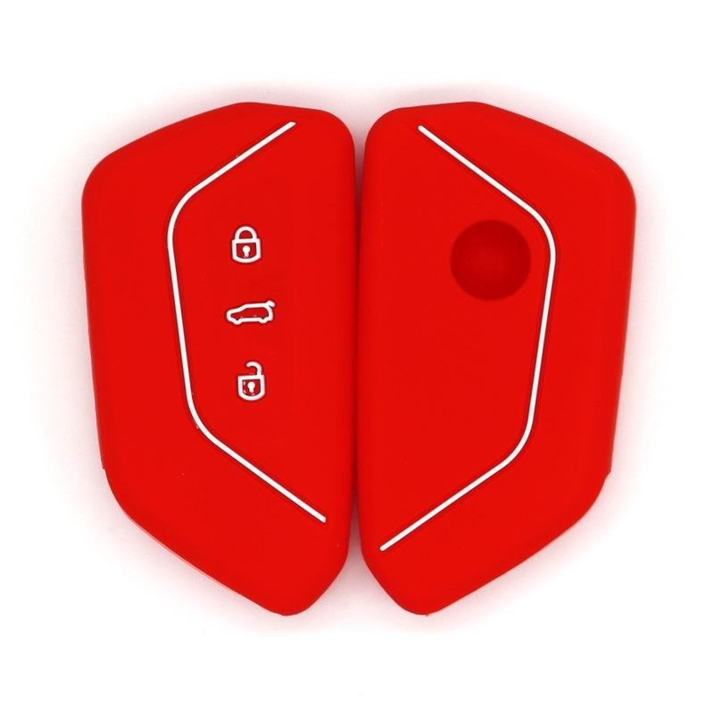 Suitable for Volkswagen's new Golf 8 Volkswagen ID3ID4XID6X smart 3-button multi-color silicone key protective cover