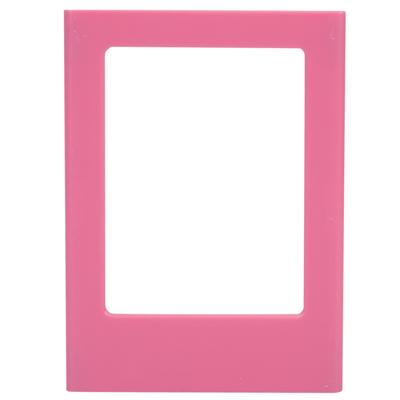 Magnetic Plastic Mini Photo Frame Refrigerator Magnet for Polaroid Mini 3 Inch Photos (pink)