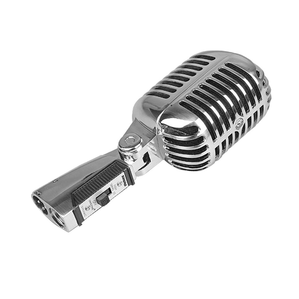 

Динамический микрофон Винтажный портативный бар сценическое выступление KTV караоке речь интервью микрофон электрические аудио аксессуары