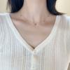 Delicate Clavicle Necklace Beautiful Chain Necklace Copper Texture Perfect for Evening Parties and Special Occasions
