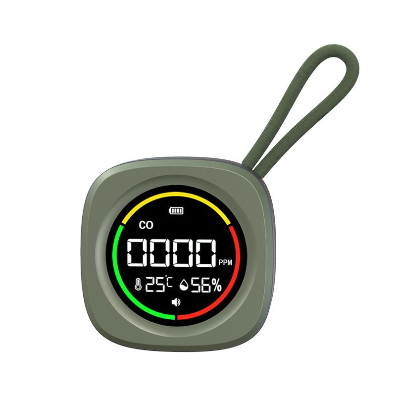 New Carbon Monoxide Detector Outdoor Camping Portable CO Detection Alarm Temperature and Humidity 3-in-1 Detection