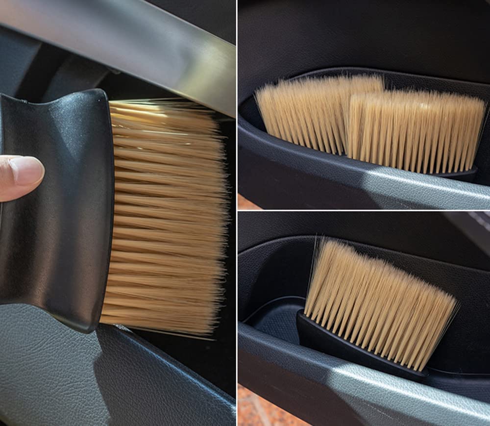 Automotive Interior Dust Car Cleaning Brush Soft Bristle Detail Brush Dusting Tool for Car Air Conditioning No Brush, Duster, Dashboard, Vents,