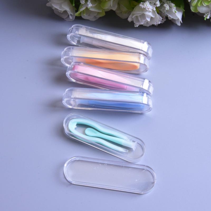 Upgraded Contact Lens Case with Tweezers & Stick - Conveniently Boxed Set