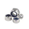 304 Stainless Steel M4 Nylon Hex Lock Nuts